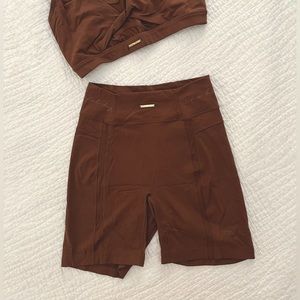 Whitney Simmons x Gymshark V3 Bike Shorts in Brown | S. M | Worn Once!